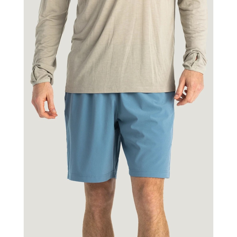 Free Fly Men's Breeze Short 8 Inch Blue Athletic Activewear XL 8" Inseam